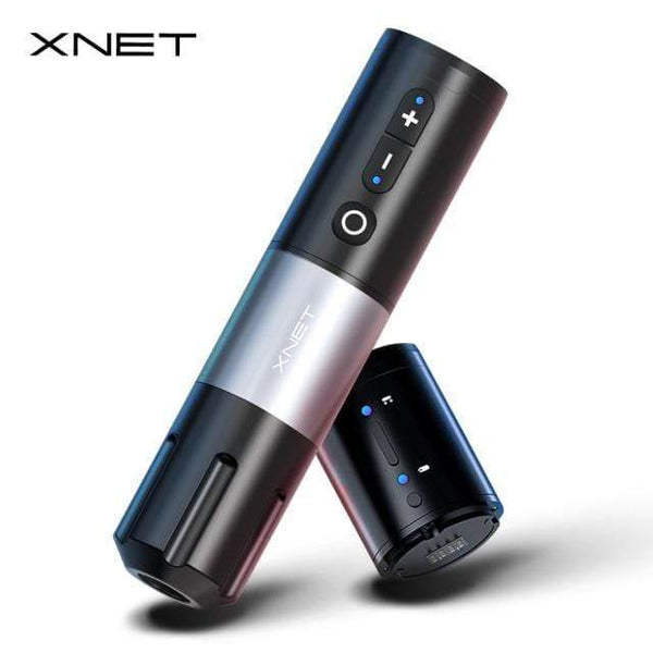 Planet Gates SPAIN / Long-Short-Silver 2 Elite Wireless Tattoo Pen Machine Powerful Coreless DC Motor Fast Charging 2400mAh Lithium Battery for Artist Body