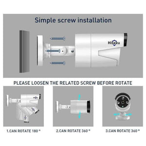 Planet Gates Spain / None / Black Hiseeu wifi home security camera system wifi 4CH 1080P CCTV NVR Kit 2pcs 960P/1080P wireless video surveillance IP camera system