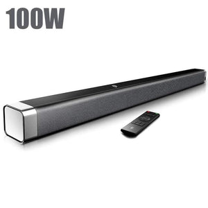 Planet Gates SPAIN / Odine I / EU Plug BOMAKER 100W TV Sound Bar Wired&Wireless Bluetooth Home 9 EQs/Deep Bass/CEC Remote/3D Surround SoundBar PC Theater TV Speaker