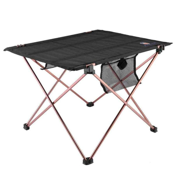 Planet Gates Spain Outdoor Folding Table Aluminium Alloy Picnic Camping Desk Table Roll Up  Durable Waterproof Lightweight with Carrying Bag