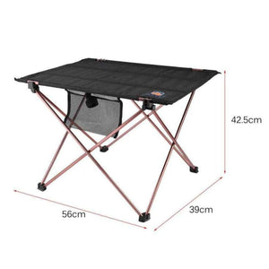 Planet Gates Spain Outdoor Folding Table Aluminium Alloy Picnic Camping Desk Table Roll Up  Durable Waterproof Lightweight with Carrying Bag