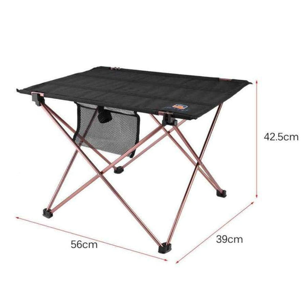 Planet Gates Spain Outdoor Folding Table Aluminium Alloy Picnic Camping Desk Table Roll Up  Durable Waterproof Lightweight with Carrying Bag