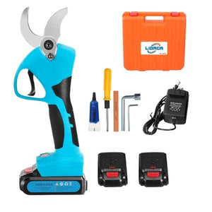 Planet Gates SPAIN / SC-8605 Blue 21V Cordless Pruner Lithium-ion Pruning Shear Efficient scissors Bonsai Electric Tree Branches garden tools electric SC-8605