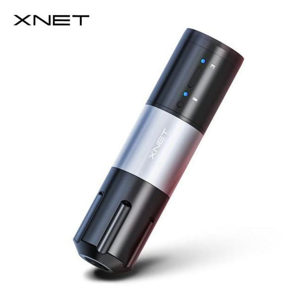Planet Gates SPAIN / Short-Silver Elite Wireless Tattoo Pen Machine Powerful Coreless DC Motor Fast Charging 2400mAh Lithium Battery for Artist Body