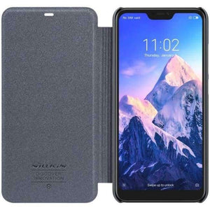 Planet Gates Sparkle leather gray / case / xiaomi redmi 6 pro Xiaomi redmi 6 pro case NILLKIN brand shell style high quality luxury back cover protective redmi6 pro coque free shipping