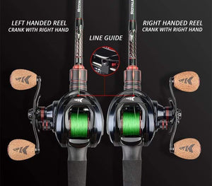 Planet Gates Spartacus/Spartacus Plus Baitcasting Reel 8KG Drag Power 11+1 Ball Bearings 6.3:1 High Speed 230g Fishing Reel