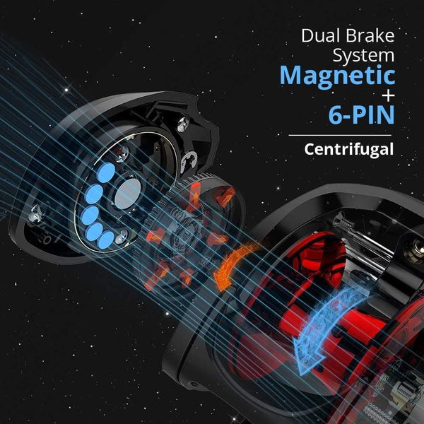 Planet Gates Spartacus/Spartacus Plus Baitcasting Reel 8KG Drag Power 11+1 Ball Bearings 6.3:1 High Speed 230g Fishing Reel