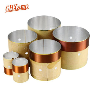 Speaker BASS Voice Coil 4inch 6.5 INCH 10 INCH 18 Inch Subwoofer Speaker Repair 8OHM White Aluminum Sound Air Outlet 2PCS