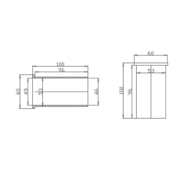 Speaker Port Tube Subwoofer Bass Reflex Tube Speaker Box Port Tub (as Shown)