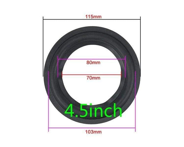 Speaker Rubber Surround Suspension Repair Accessories For 2 Inch 2.5inch 3.5 Inch 4inch 4.5 Inch 5.25 Inch 6.5inch 8"