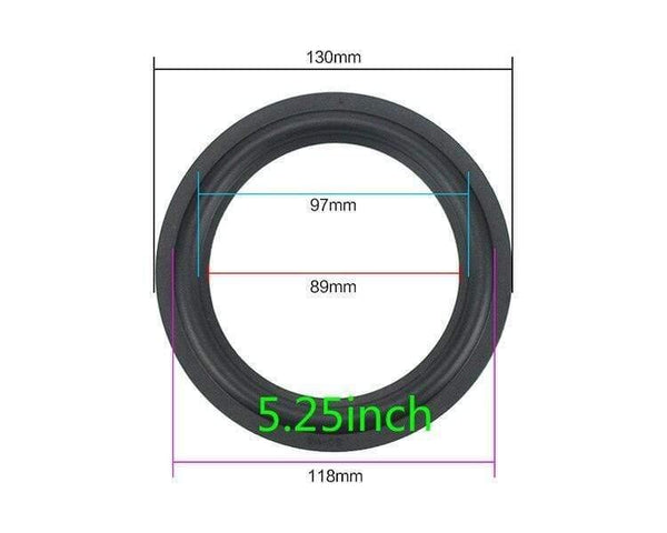 Speaker Rubber Surround Suspension Repair Accessories For 2 Inch 2.5inch 3.5 Inch 4inch 4.5 Inch 5.25 Inch 6.5inch 8"