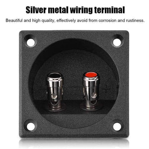 Planet Gates Speakers Terminal Box Push Spring Type 2 Binding Post Cable Connector Acousti