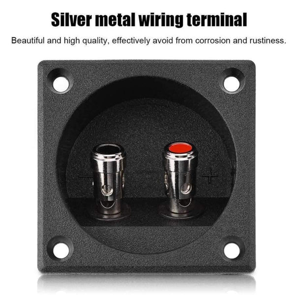 Planet Gates Speakers Terminal Box Push Spring Type 2 Binding Post Cable Connector Acousti