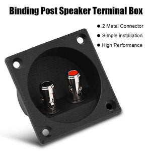 Planet Gates Speakers Terminal Box Push Spring Type 2 Binding Post Cable Connector Acousti