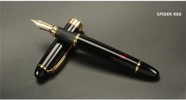 Planet Gates Spider Red Fountain pen Full metal Golden Clip luxury pens Jinhao 450 Caneta Stationery Office