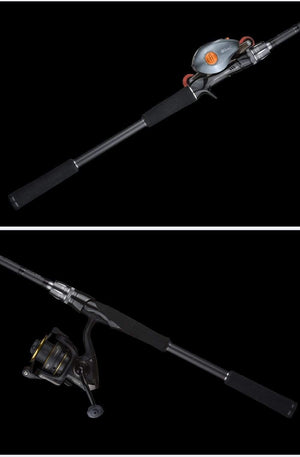 Planet Gates spinning 1.98m Spurs 1.98m 2.28m 2.58 3 section bait casting fishing rod travel ultra light casting spinning boat lure 7g-55g M/ML/MH Rod