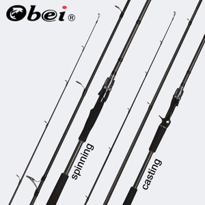Planet Gates spinning 1.98m Spurs 1.98m 2.28m 2.58 3 section bait casting fishing rod travel ultra light casting spinning boat lure 7g-55g M/ML/MH Rod