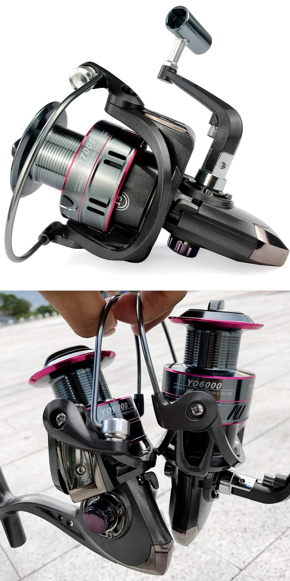 Planet Gates Spinning Fishing Reel 12BB + 1 Bearing Balls 1000-7000 Series Metal Coil Spinning Reel Boat Rock Fishing Wheel