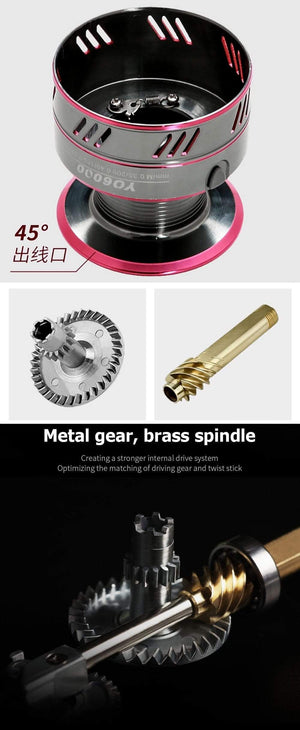 Planet Gates Spinning Fishing Reel 12BB + 1 Bearing Balls 1000-7000 Series Metal Coil Spinning Reel Boat Rock Fishing Wheel