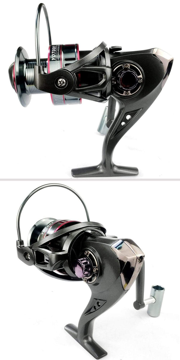 Planet Gates Spinning Fishing Reel 12BB + 1 Bearing Balls 1000-7000 Series Metal Coil Spinning Reel Boat Rock Fishing Wheel