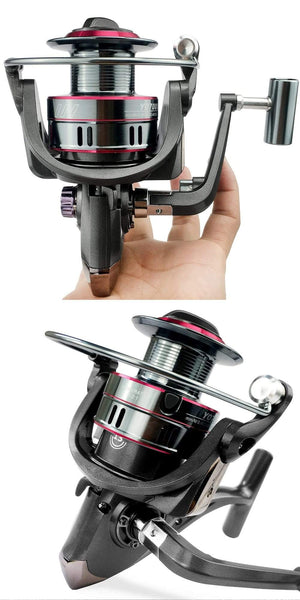 Planet Gates Spinning Fishing Reel 12BB + 1 Bearing Balls 1000-7000 Series Metal Coil Spinning Reel Boat Rock Fishing Wheel