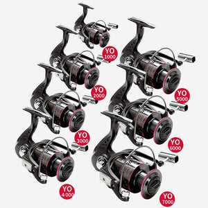 Planet Gates Spinning Fishing Reel 12BB + 1 Bearing Balls 1000-7000 Series Metal Coil Spinning Reel Boat Rock Fishing Wheel