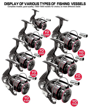 Planet Gates Spinning Fishing Reel 12BB + 1 Bearing Balls 1000-7000 Series Metal Coil Spinning Reel Boat Rock Fishing Wheel