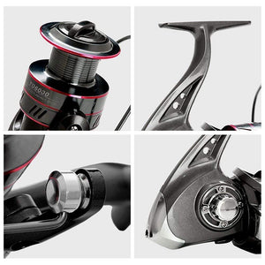 Planet Gates Spinning Fishing Reel 12BB + 1 Bearing Balls 1000-7000 Series Metal Coil Spinning Reel Boat Rock Fishing Wheel