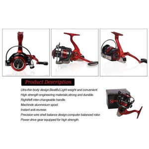 Planet Gates Spinning Fishing Rod with BD2000 Reel Set Olta 1.65m Red Portable Travel Carbon Fishing Rod Combo Fishing Pole