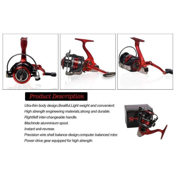 Planet Gates Spinning Fishing Rod with BD2000 Reel Set Olta 1.65m Red Portable Travel Carbon Fishing Rod Combo Fishing Pole