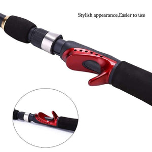 Planet Gates Spinning Fishing Rod with BD2000 Reel Set Olta 1.65m Red Portable Travel Carbon Fishing Rod Combo Fishing Pole
