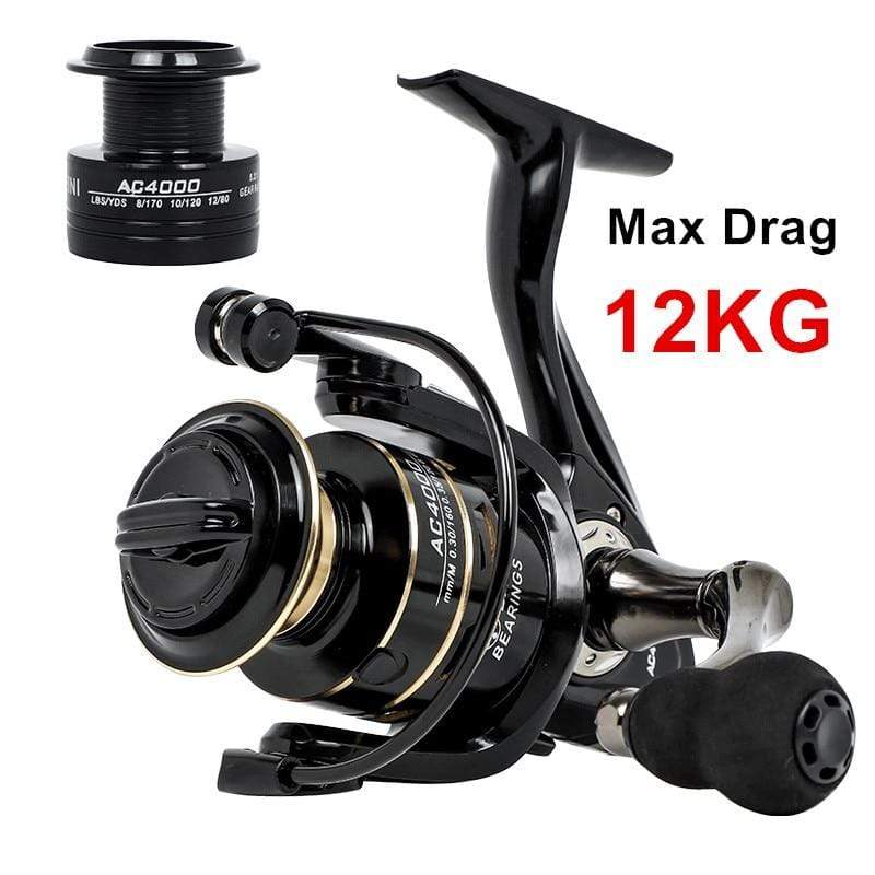 Planet Gates Spinning reels 12KG Max Drag Carrete de pesca 5.2:1 Metal Stainless Steel Fishing Reel Saltwater Reel for Fishing