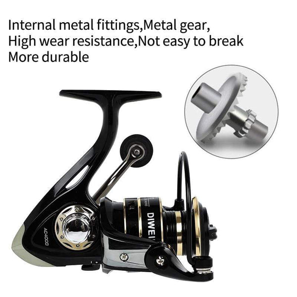 Planet Gates Spinning reels 12KG Max Drag Carrete de pesca 5.2:1 Metal Stainless Steel Fishing Reel Saltwater Reel for Fishing