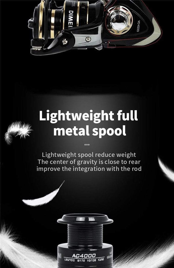 Planet Gates Spinning reels 12KG Max Drag Carrete de pesca 5.2:1 Metal Stainless Steel Fishing Reel Saltwater Reel for Fishing