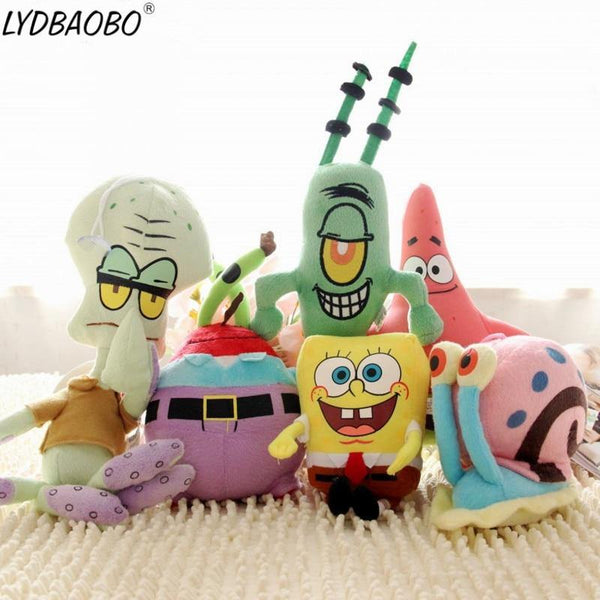 SpongeBob Plush Toys SpongeBob/Patrick Star/Squidward Tentacles/Eugene/Sheldon/Gary Soft Stuffed Doll Baby Lovely Toy