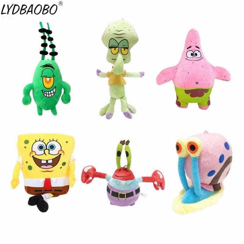 SpongeBob Plush Toys SpongeBob/Patrick Star/Squidward Tentacles/Eugene/Sheldon/Gary Soft Stuffed Doll Baby Lovely Toy