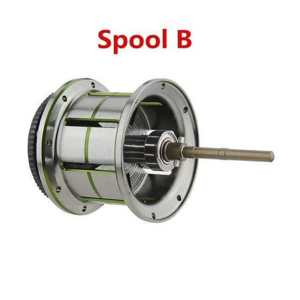 Planet Gates Spool B / Left Hand / China Phantom Baitcasting Reel Aluminum Lightweight Spool Magnetic Brake Dual Baitcasting Reel Spare Parts Replacement fishing