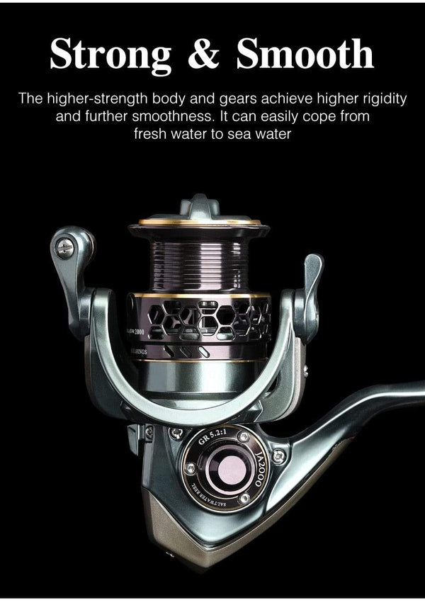 Planet Gates Spool Spinning Fishing Reel JAGUAR 1000 2000 3000 185G 6KG Max Carbon Drag Carp Saltwater Reel Bass Pike Wheel