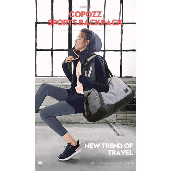 Planet Gates Sport Gym Bag 35-55L with Shoes Compartment Waterproof Bag Unisex Backpack Crossbody Support Durable Fitness Travel Bags