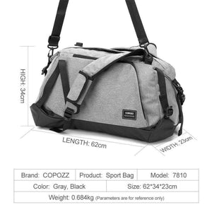 Planet Gates Sport Gym Bag 35-55L with Shoes Compartment Waterproof Bag Unisex Backpack Crossbody Support Durable Fitness Travel Bags