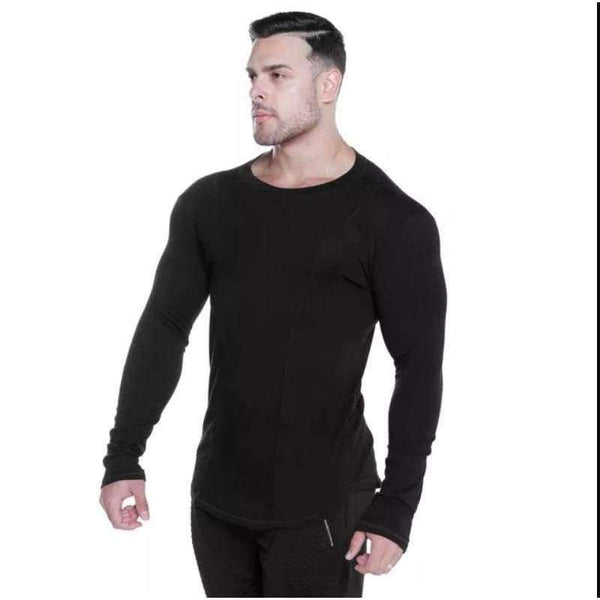 Planet Gates Sport Shirt Men Fitness Running T Shirts Long Sleeve Sport Top Elastic Sportswear Gym Bodybuilding Training T-shirt Rashgard