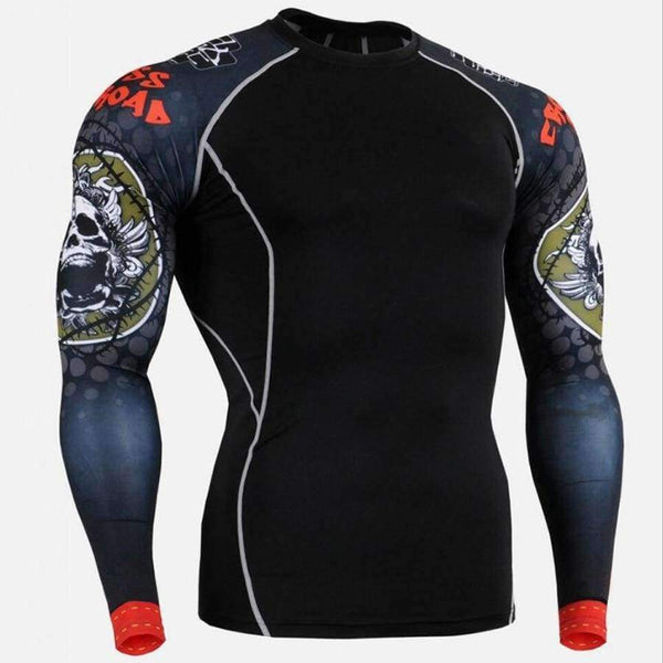 Planet Gates Sport Tshirt Running Shirt Men Fitness Training Long Sleeves Shirts Gym MMA Dry Fit Sport Shirt Man Clothes T Shirt