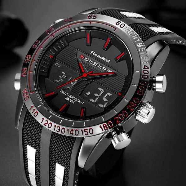 Planet Gates Sport Watch Mens Watches Top Brand Luxury Men Wrist Watch Waterproof LED Electronic Digital Male relogio masculino