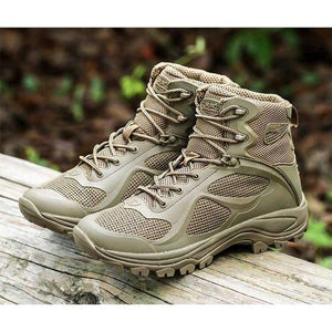 Planet Gates Sports Breathable Mesh Hiking Shoes Men Military Tactical Combat Boots Army Desert Training Hunting Climbing Shoes