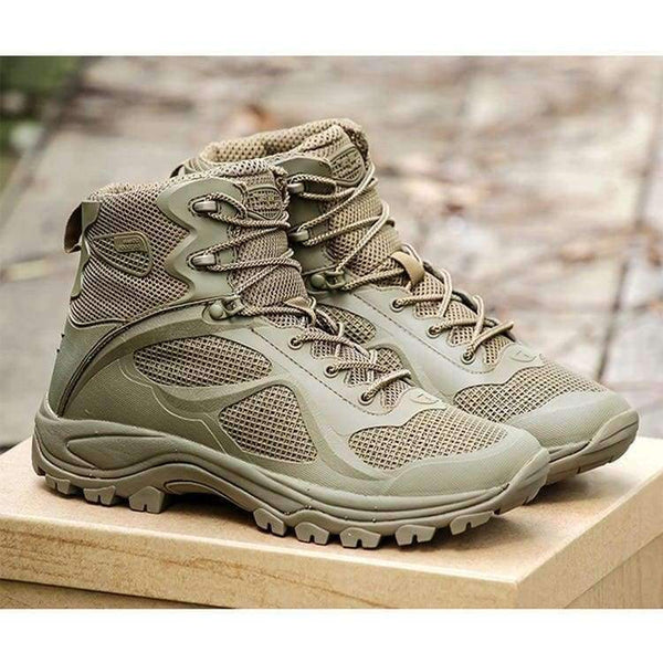 Planet Gates Sports Breathable Mesh Hiking Shoes Men Military Tactical Combat Boots Army Desert Training Hunting Climbing Shoes