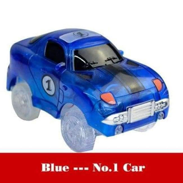 Planet Gates sports car blue Magical Glowing Race Track Diecasts & Toy Vehicles Accessories Bridge Racing Track Boys Girls Toy For Children Gifts