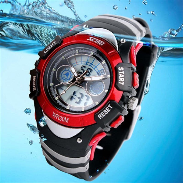 Planet Gates Sports Kids Watches Children Watches LED Cartoon Silicone Quartz Digit Watch for boy&girl Student Swimming Wristwatches