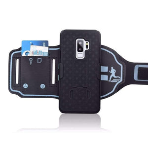Planet Gates Sports phone case cover armband For Sumsung galaxy S9 PLUS Gym Running Exercise Phone Holder arm band kickstand strong