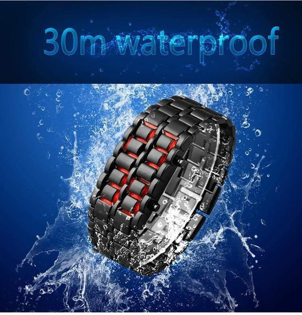 Planet Gates Sports watches waterproof electronic second generation binary LED digital men's watch alloy wrist strap watch