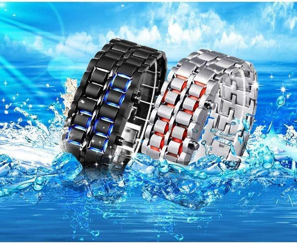 Planet Gates Sports watches waterproof electronic second generation binary LED digital men's watch alloy wrist strap watch